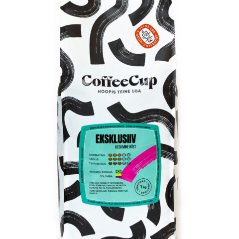 Coffeecup Eksklusiiv keskmine röst, uba 1 kg