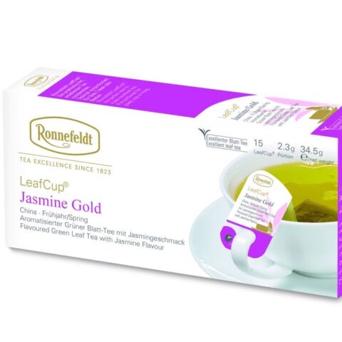 Ronnefeldt Leaf-Cup Jasmine gold 15tk roheline tee segu