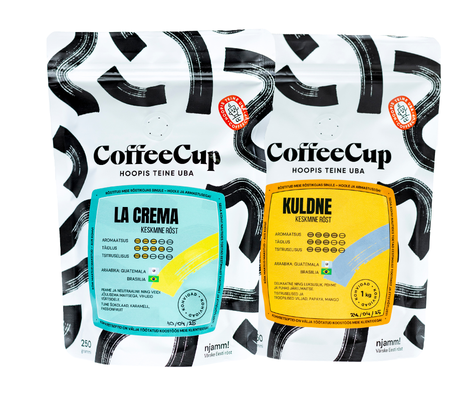 COFFEECUP'I KOHVIDE KOMPLEKT, 2 X 250GR